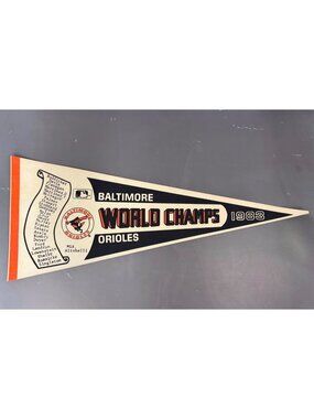 Baltimore Orioles 1983 World Champs MLB Vintage Pennant